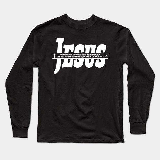 Names of Jesus Long Sleeve T-Shirt by mikepod